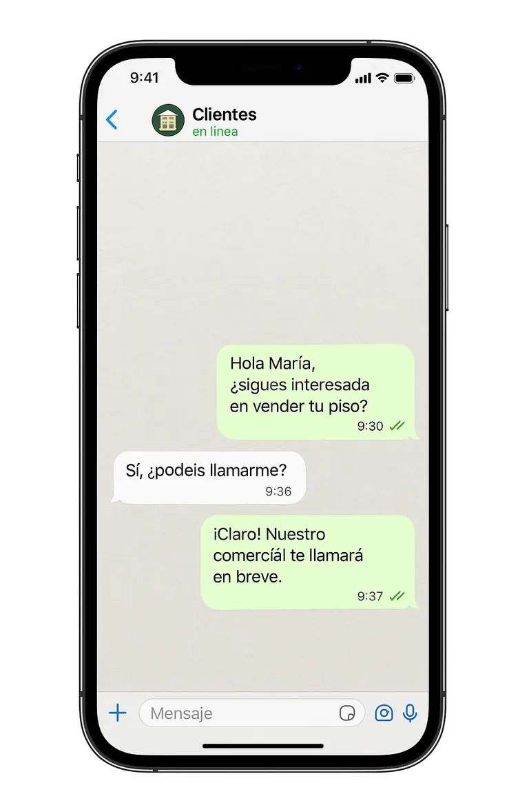 Mensaje de WhatsApp automatizado